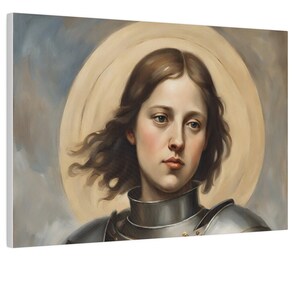 Saint Joan of Arc Matte Canvas: Catholic Home Decor