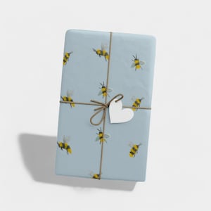 Bumble Bee (Classic Blue) Wrapping Papers