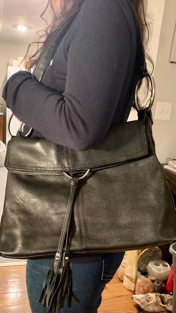 ALFANI Black Leather Purse