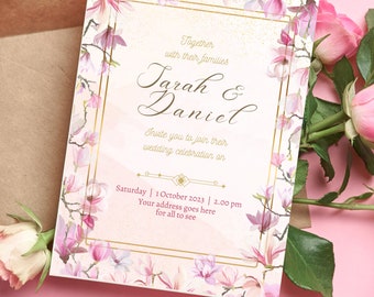 Editable Wedding Card Invitation/E-Card
