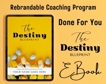Hecho para usted El programa de entrenamiento de marca Destiny Blueprint, libro de trabajo, libro electrónico/contenido para entrenadores de vida, visualización, meta, entrenador de meditación
