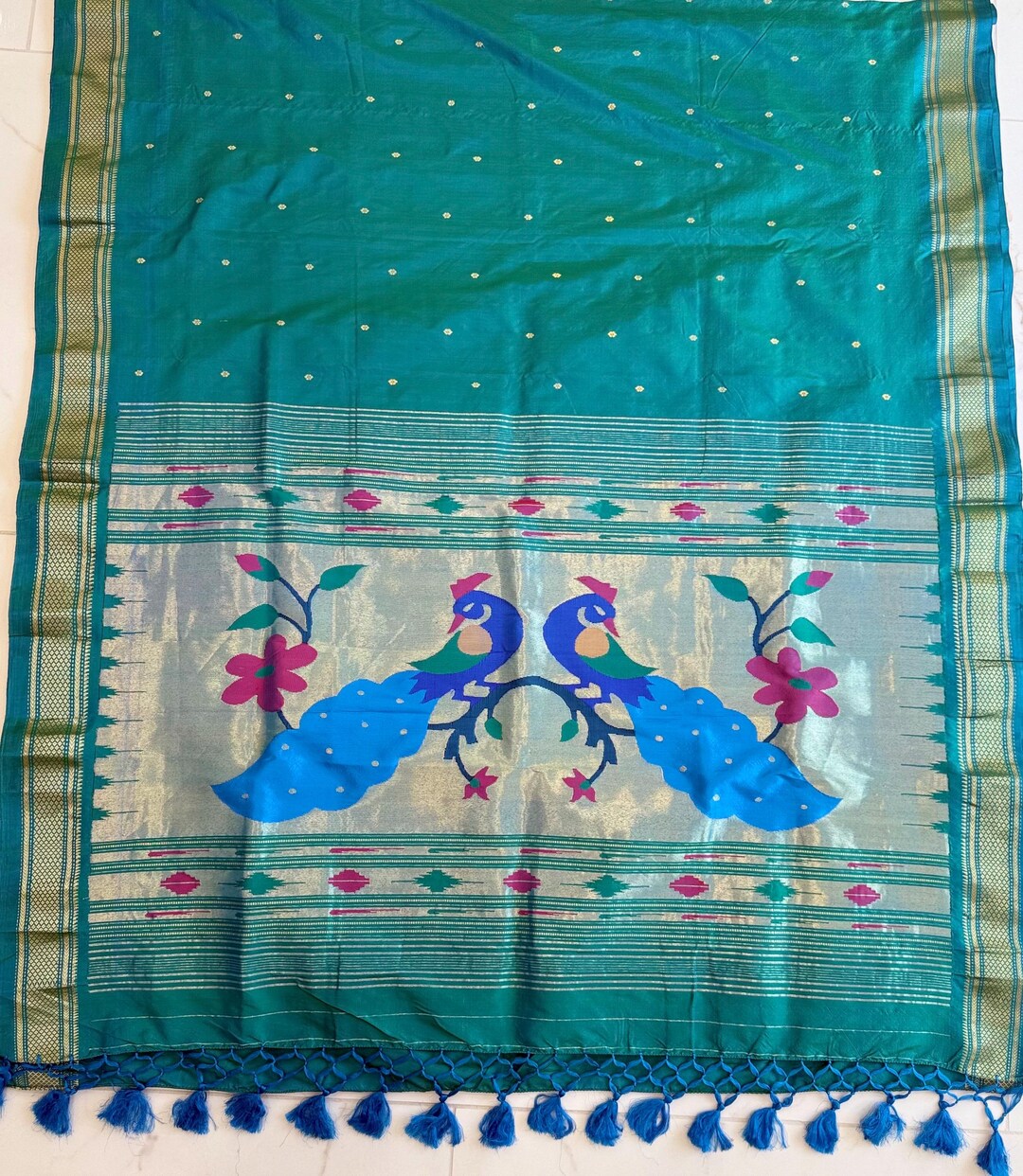 Authentic Maharani Paithani From Yeola| 100% Handwoven Pure Silk Saree ...