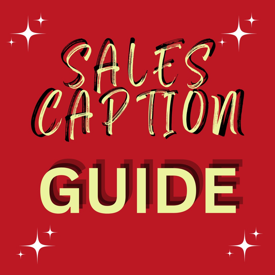 Sales Caption Guide for Social Media I Caption Template I Etsy