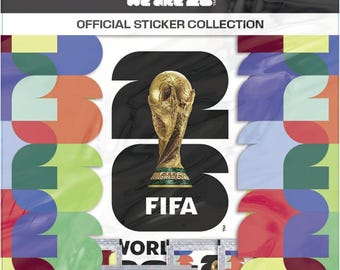 2026 Panini FIFA World Cup Sticker Starter Bundle – Official Album + 5 Sticker Packs