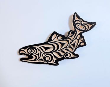 Coast Salish 'king Salmon' Indigenous Design by Joe Wilson Pacific