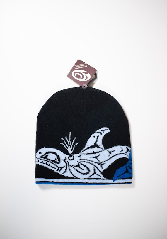 Coast Salish 'dancing Killerwhale' by Douglas Lafortune Knitted