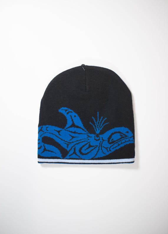 Coast Salish 'dancing Killerwhale' by Douglas Lafortune Knitted