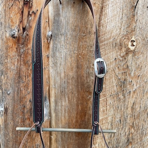 Split Ear Headstall with Decorative Star Stamping