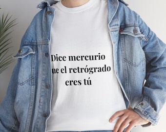 Mercury Retrograde Zodiac Sign Cotton Shirt