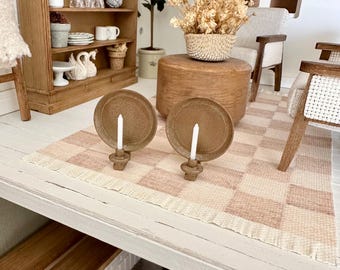 Dollhouse Candle Sconce Set, 1:12 Scale Miniature Wall Decor