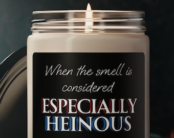 Law and Order SVU Soy Candle: Especially Heinous Fan Gift