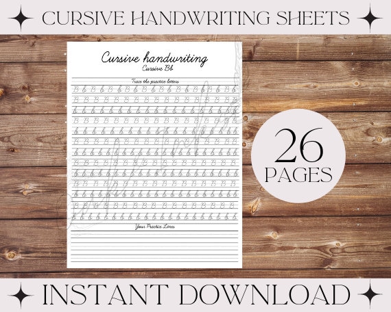 Abc Cursive Handwriting Worksheets 4 Cursive Alphabet