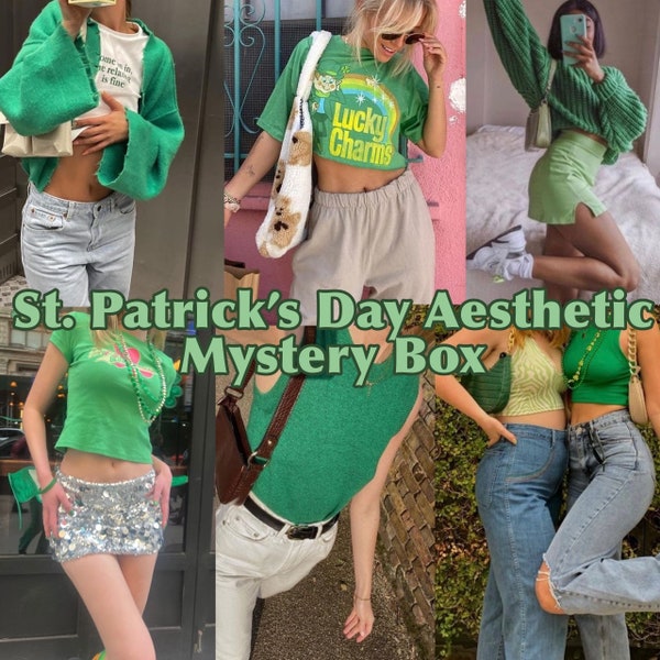 St. Patrick's Day Aesthetic Mystery Box || Holiday Clothing Bundle