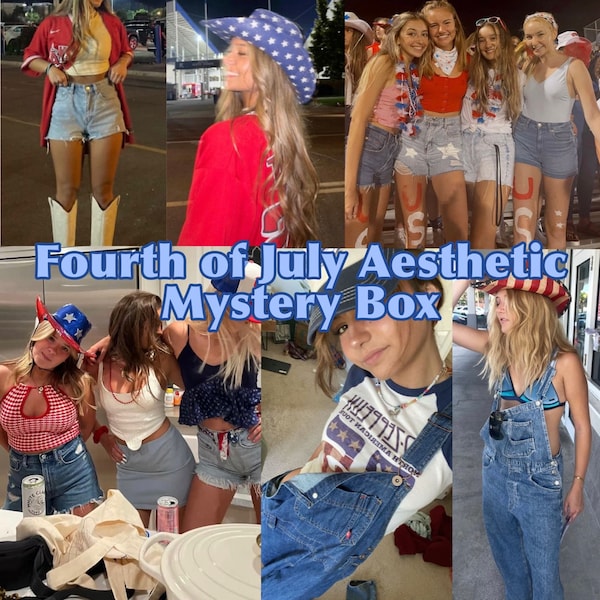 Fourth of July Aesthetic Mystery Box || Holiday Clothing Bundle