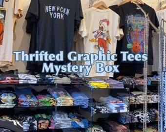 Thrifted Graphic Tees Mystery Box ||  Clothing Bundle