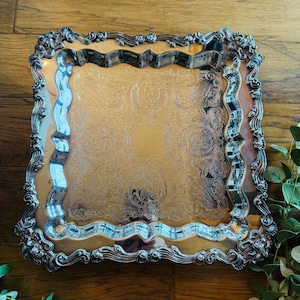 Sheridan Large Silverplate Tray - Etsy