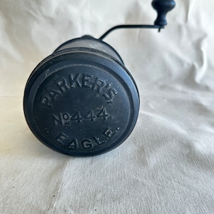 Antique Charles Parker No. 444 Coffee Grinder-Wall Mount Grinder-Vintage Charles Parker-Antique Coffee Grinder-Coffee Burr-Wall Mount