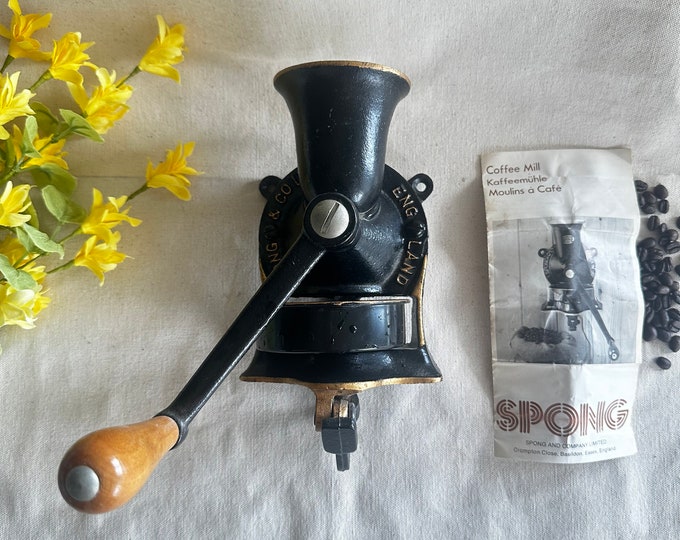 Spong Coffee Mill No 1antique Coffee Grindermade in Englandvintage