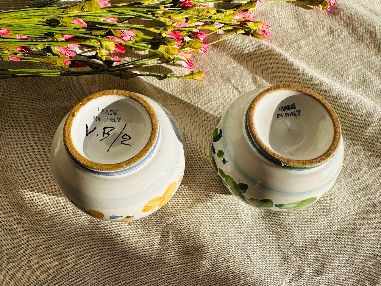 made in italy 花瓶 Vintage Italian Frog Vase Hand Painted Made in Italy } Ceramic