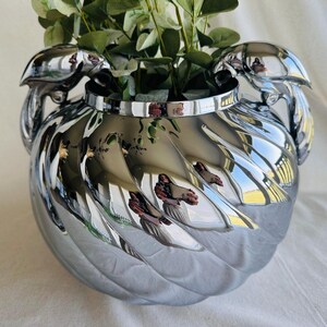 Chrome Planter - Etsy