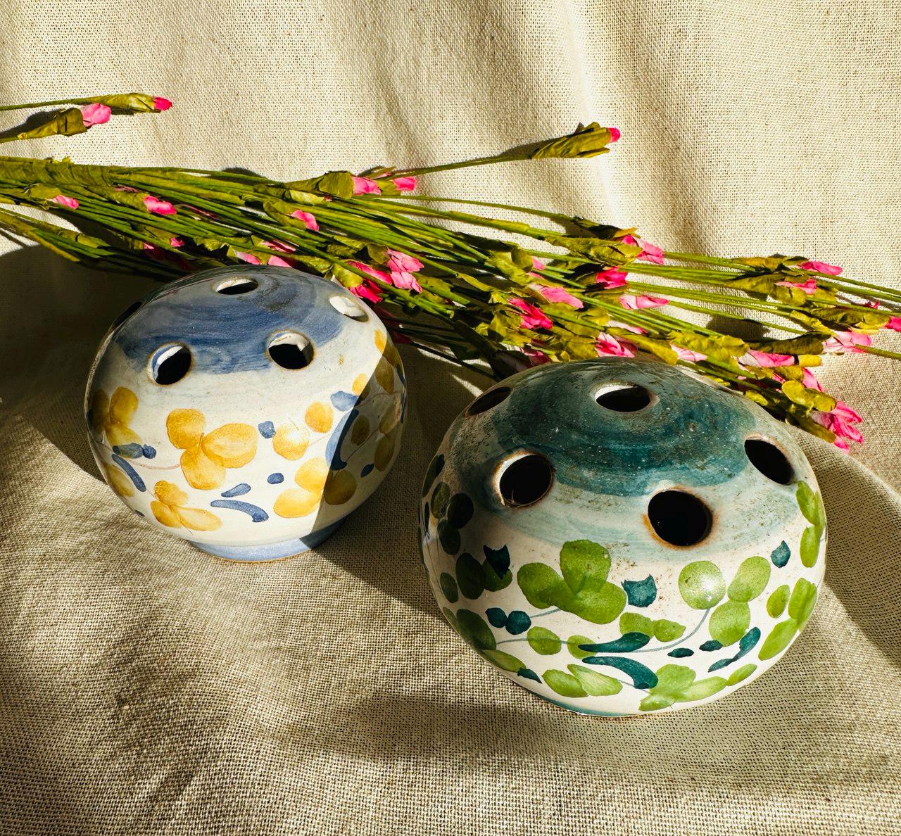 made in italy 花瓶 Vintage Italian Frog Vase Hand Painted Made in Italy } Ceramic