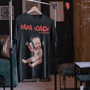 Love Hate Tragedy 90's Nu Metal Baby Graphic T-Shirt - Papa Roach fan Gift, Mothers day gift, Unisex Alt Rock/ Rap Metal Soft style T-Shirt.