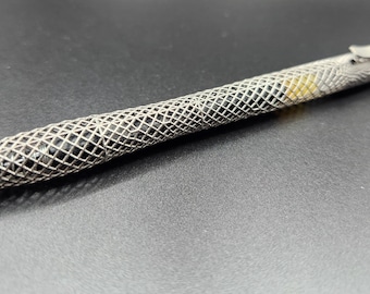 The Aether (Design #3) - Titanium 3D Printed Lattice Click Pen