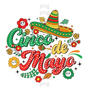 Cinco de Mayo Png, Cinco de Mayo Squad Png, Mexican Png, Fiesta Png, Fiesta Squad Png, Sombrero Png, Cinco de Mayo Shirt