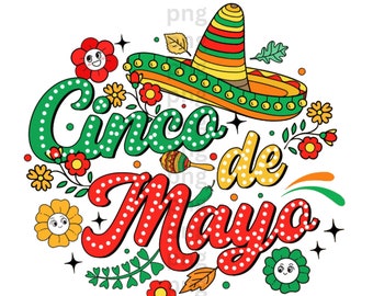 Cinco de Mayo Png, Cinco de Mayo Squad Png, Mexican Png, Fiesta Png, Fiesta Squad Png, Sombrero Png, Cinco de Mayo Shirt