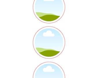 58mm 2.25 Inch Circle Button Template | Digital Download PNG PDF SVG | Badge Maker Template for Button Press | diy Pin Design Layout
