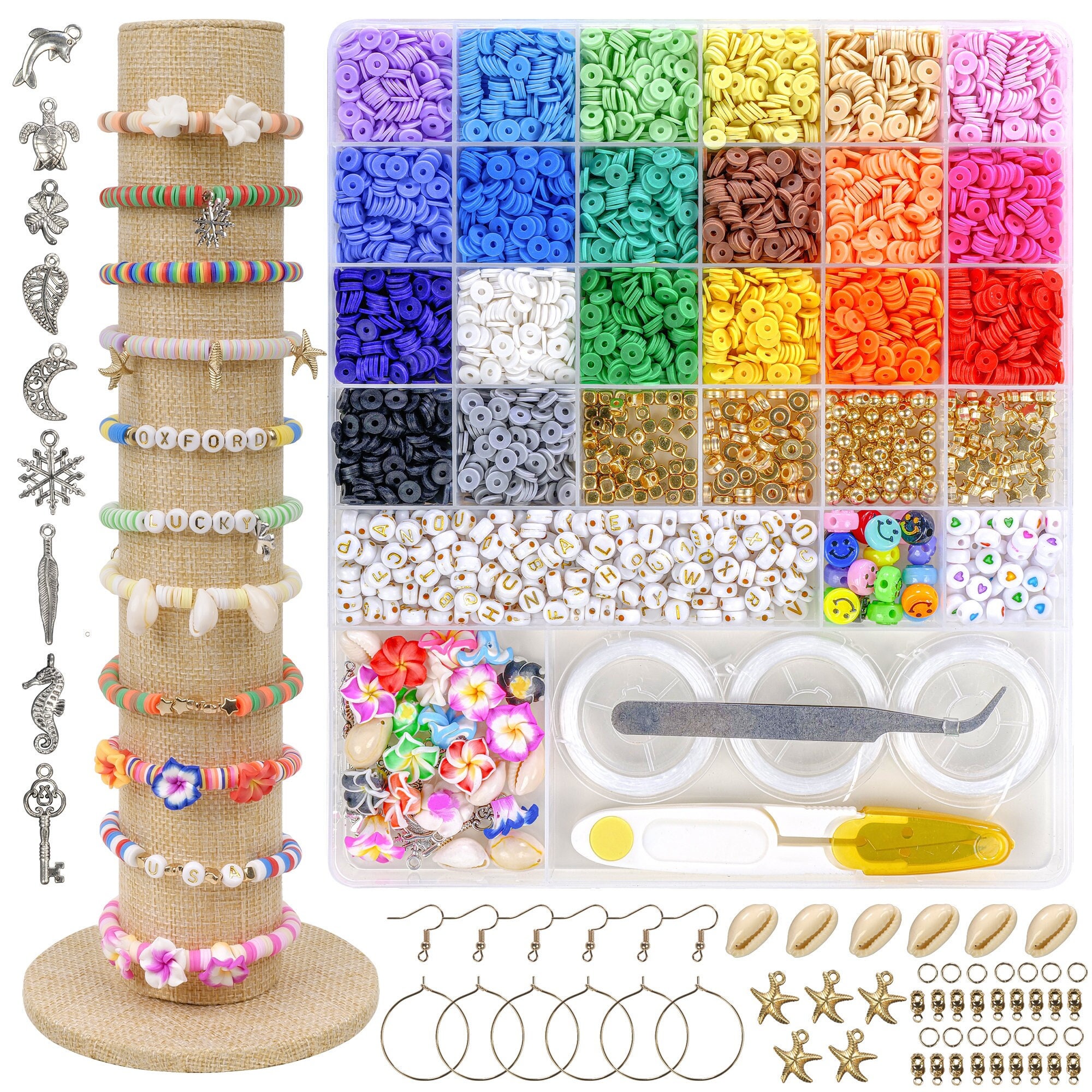 Valentine Craft Kit for Adults, DIY Stretchy Bracelet Kit