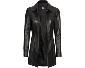 Women Leather Jacket 100% Real Soft Lambskin Leather Black Coat Jacket for Women, Black Leather Jacket for Women, Women Blazer, Gift For Her
