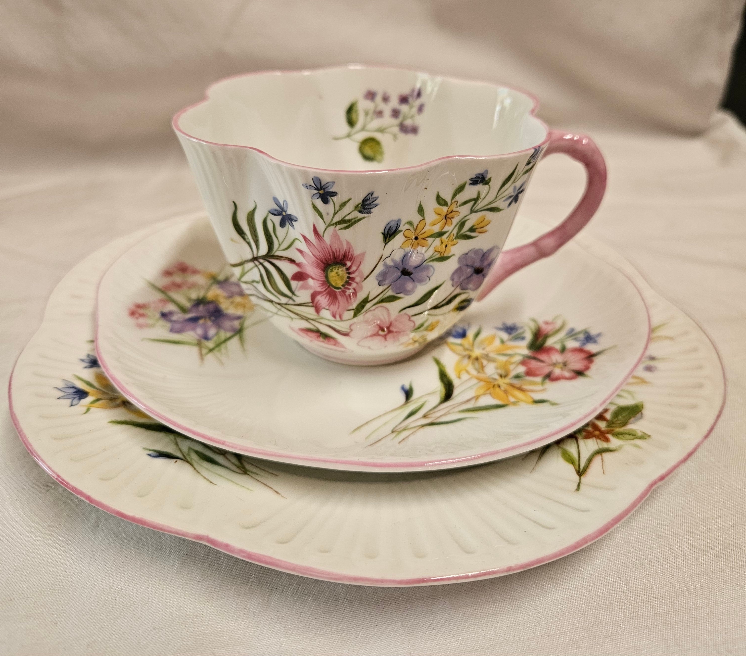 Shelley Wildflower Teacup - Etsy