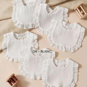 Cotton gauze bib with customization of your choice