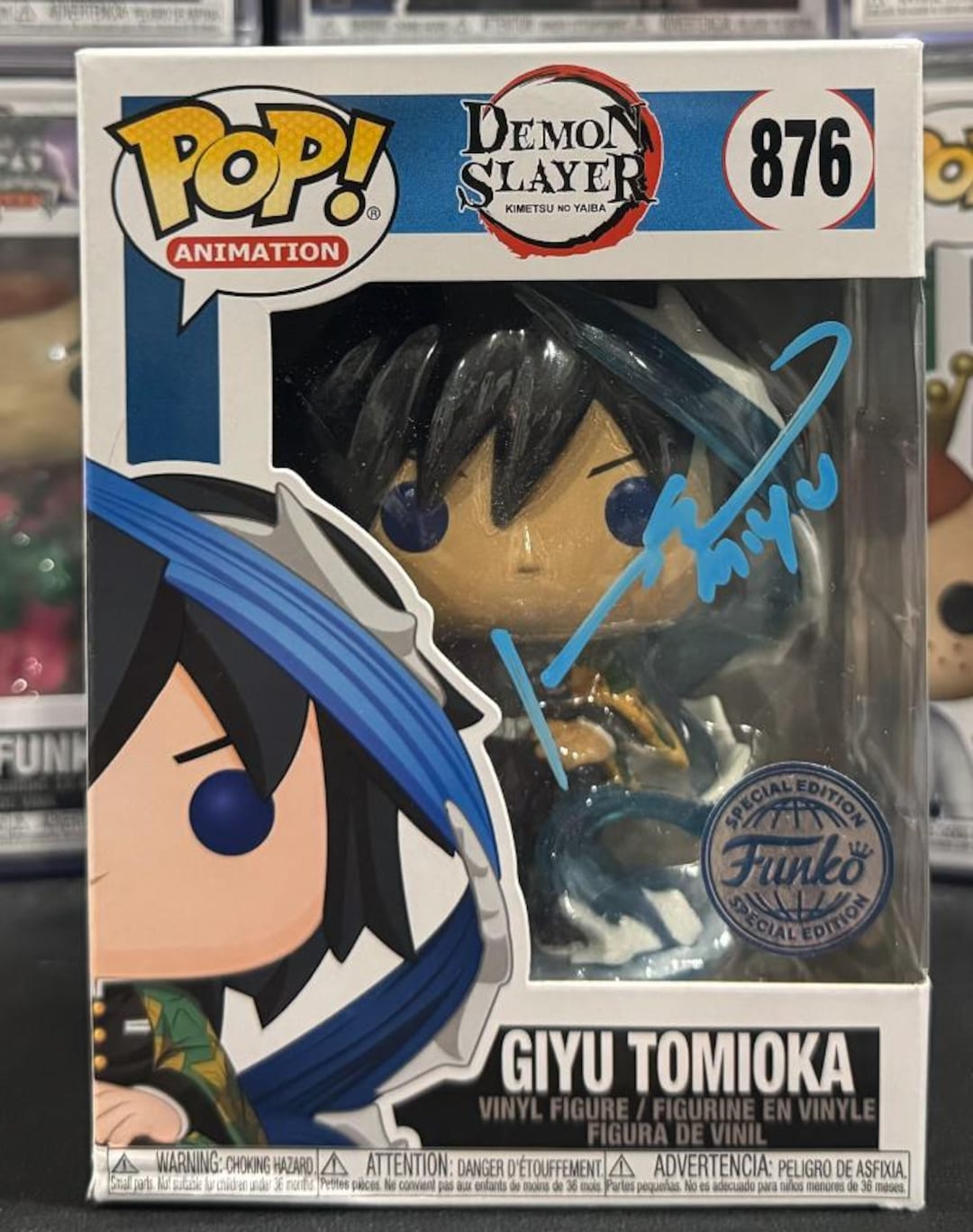 tyosukE☆彡 Johnny Yong Bosch Demon Slayer Giyu Tomioka #876 Signed Exclusive Funk