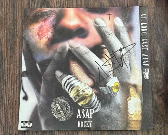 Signed ASAP Rocky Vinyl Record - At.long.last.asap