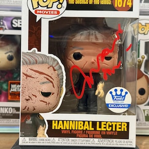 Funko Pop 1674 – The Silence of the Lambs - HANNIBAL Lecter Signed by Anthony Hopkins with COA