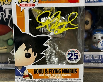 Funko Pop 109 – Dragon Ball – GOKU & FLYING Nimbus Signed with COA