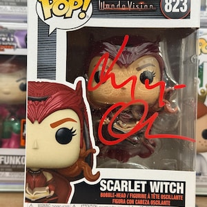 Funko Pop 823 - Wanda Vision - SCARLET WITCH Signiert mit COA