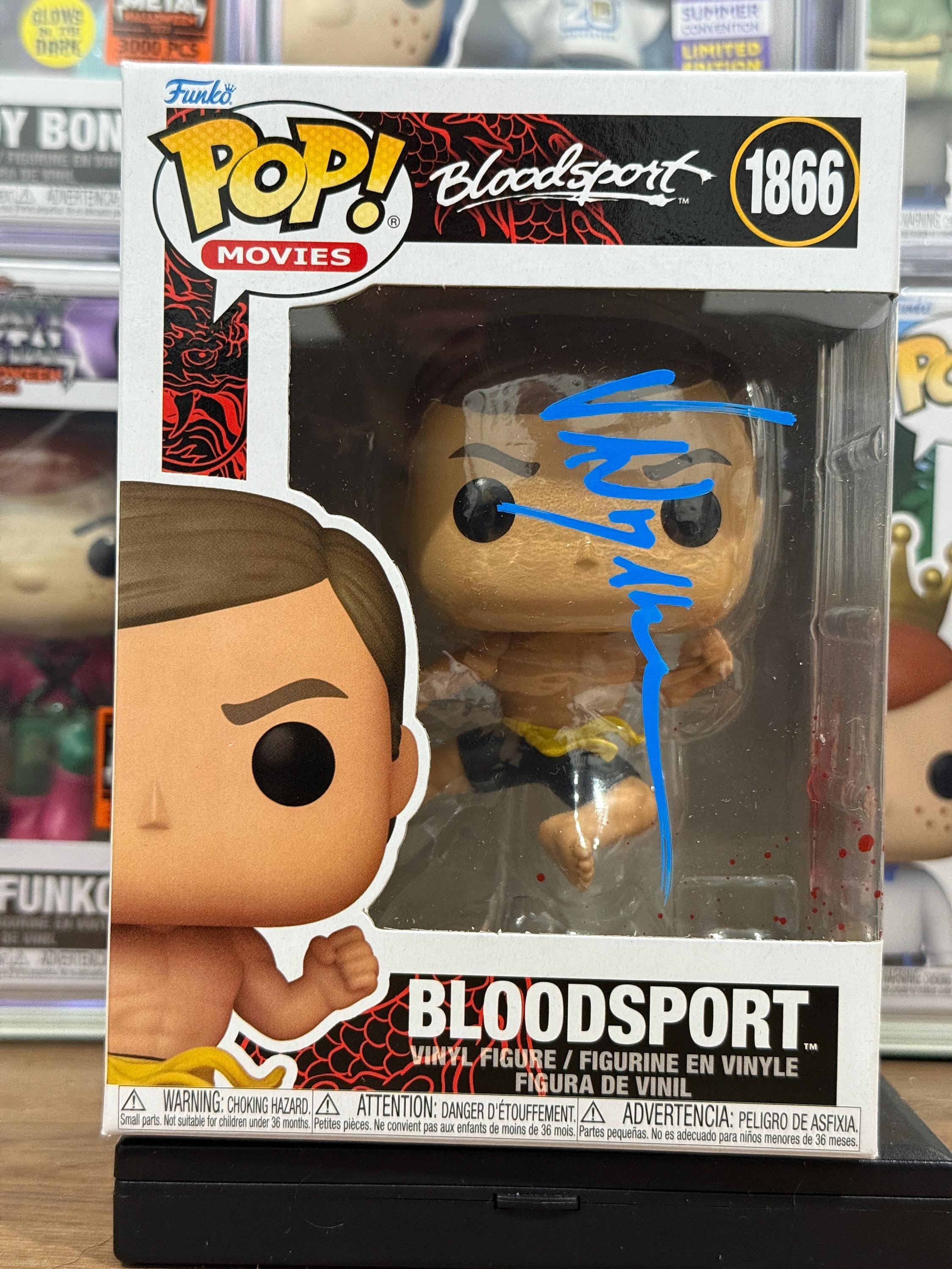 Funko Pop 1866 – Bloodsport – Bloodsport Signed by Jean-Claude Van Damme with COA