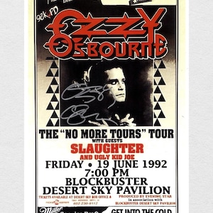 Signed ozzy osbourne memorabilia - Etsy 日本