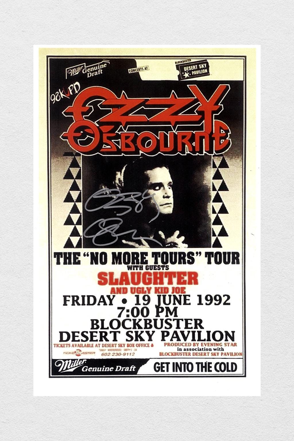 Signed ozzy osbourne memorabilia - Etsy 日本