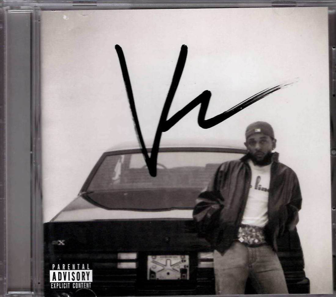 Kendrick Lamarケンドリックラマー直筆サイン入りレコードジャケット Kendrick Lamarケンドリックラマー直筆サイン入りレコードジャケット