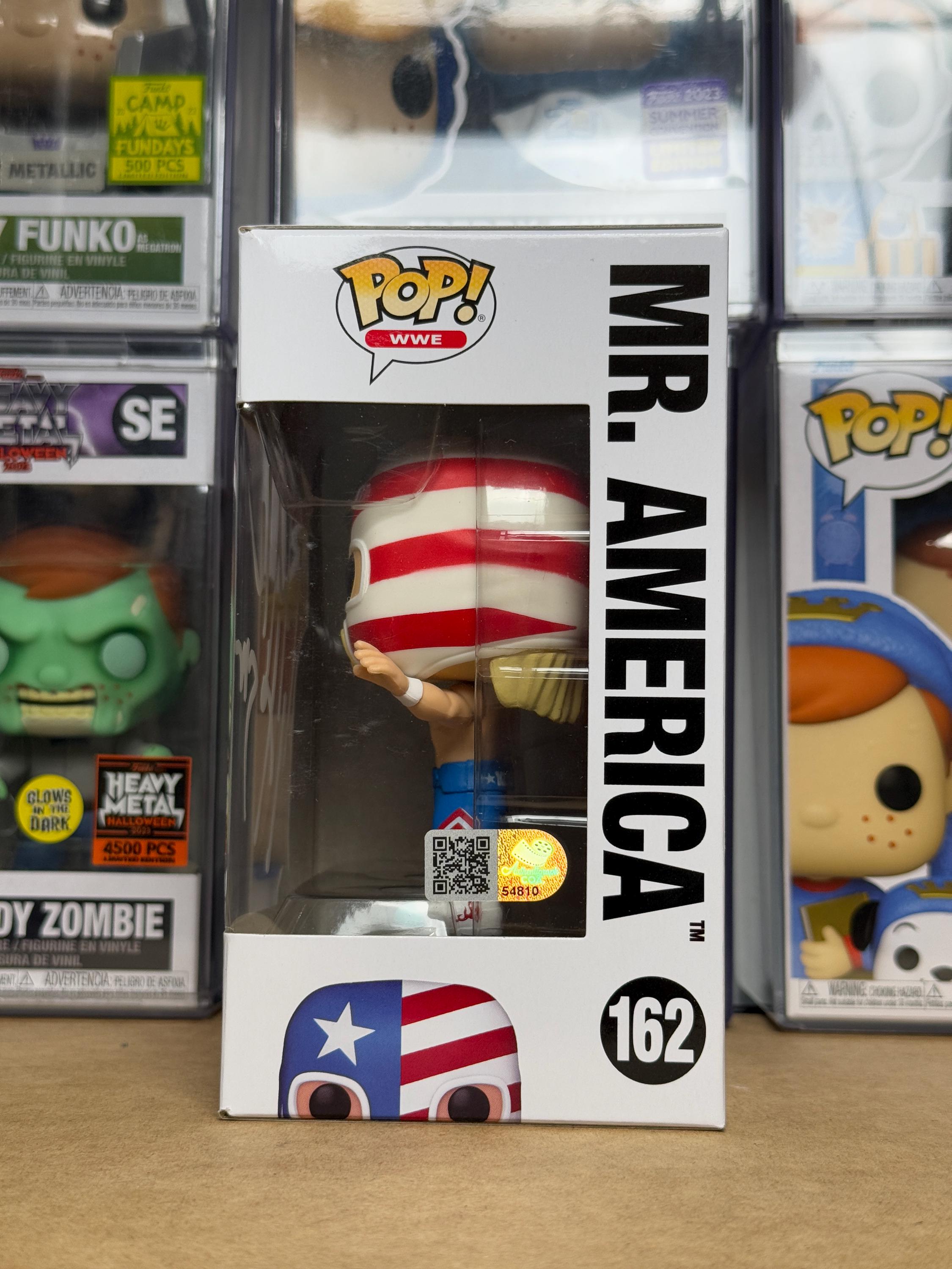 Funko Pop 162 – Wwe – Mr. America Signed by Hulk Hogan - Coa Authenticated  - Free Protector - Free Shipping - Etsy