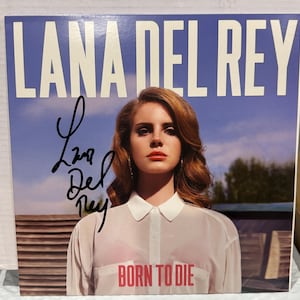 Lana Del Rey Born to Die, Lana Del Rey Vinyl, Lana Del Rey Fan Gift, Signed Vinyl Record, Autographed Record, Lana Del Rey Autograph, COA