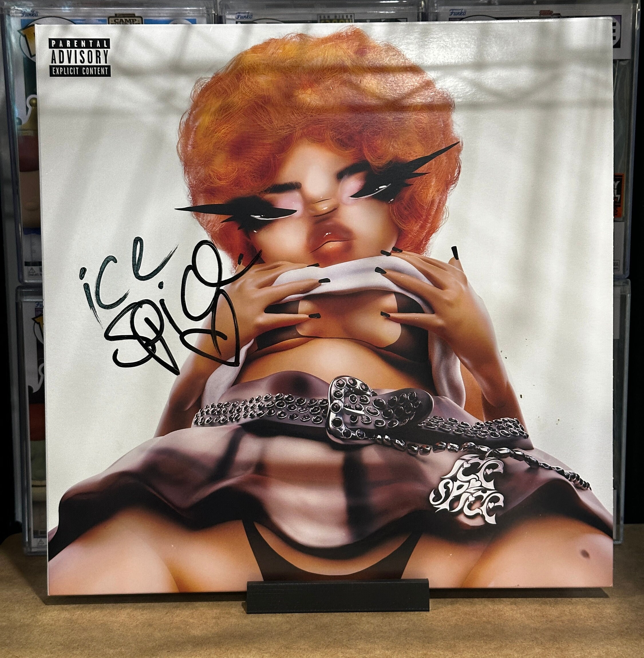 Ice Spice Signed Pink Vinyl Record - COA Authenticated - Etsy Sweden