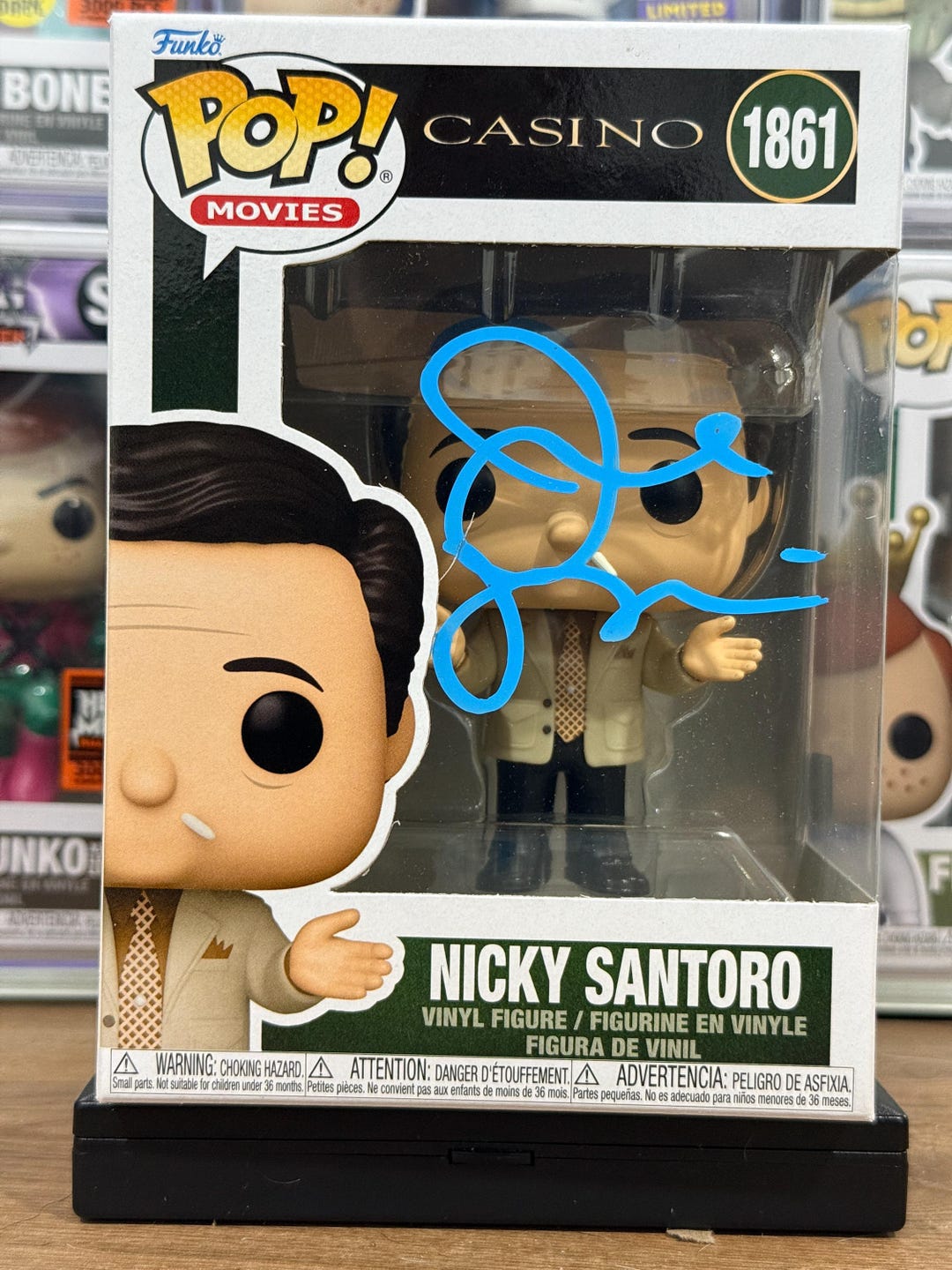 Joe Pesci Signed Nicky Santoro Funko Pop #1861 Casino (coa
