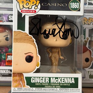 Funko Pop 1860 – Casino – Ginger McKenna Signed by Sharon Stone- CoA Authenticated - Free Protector - Free Shipping