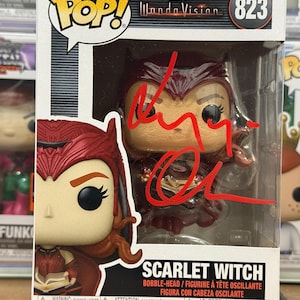 Funko Pop 823 – Wanda Vision – SCARLET WITCH Signed with COA