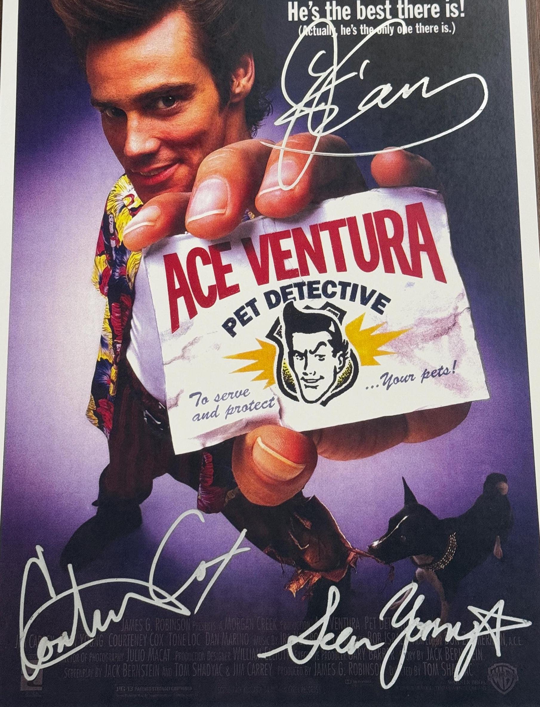 エース・ベンチュラの直筆サイン入り映画ポスター：ジム